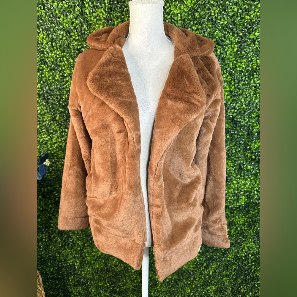 Nwt Aerie chocolate Brown Teddy Jacket oversized fit